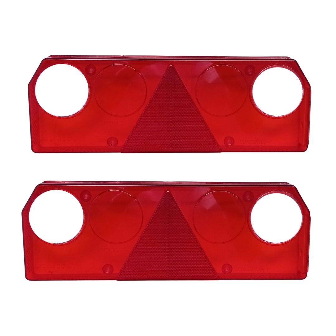 2 x Cabochon Feux Arriere pour Remorque Camion Europoint I,Europoint 1 E4