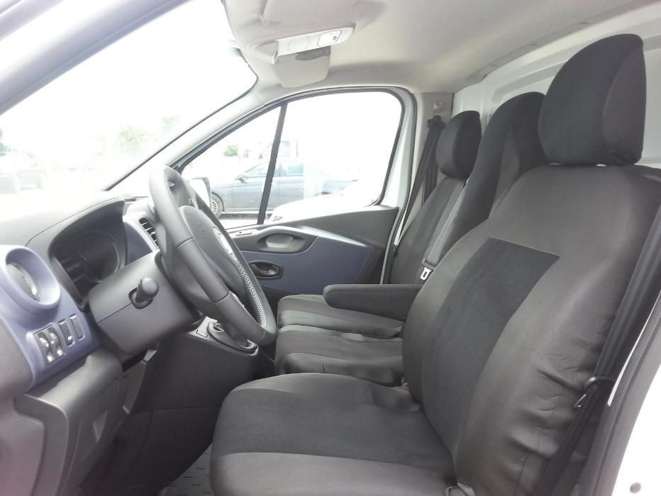 2+1 Fundas Cubre Asientos para OPEL VIVARO 2014+ Furgoneta Negro Textil