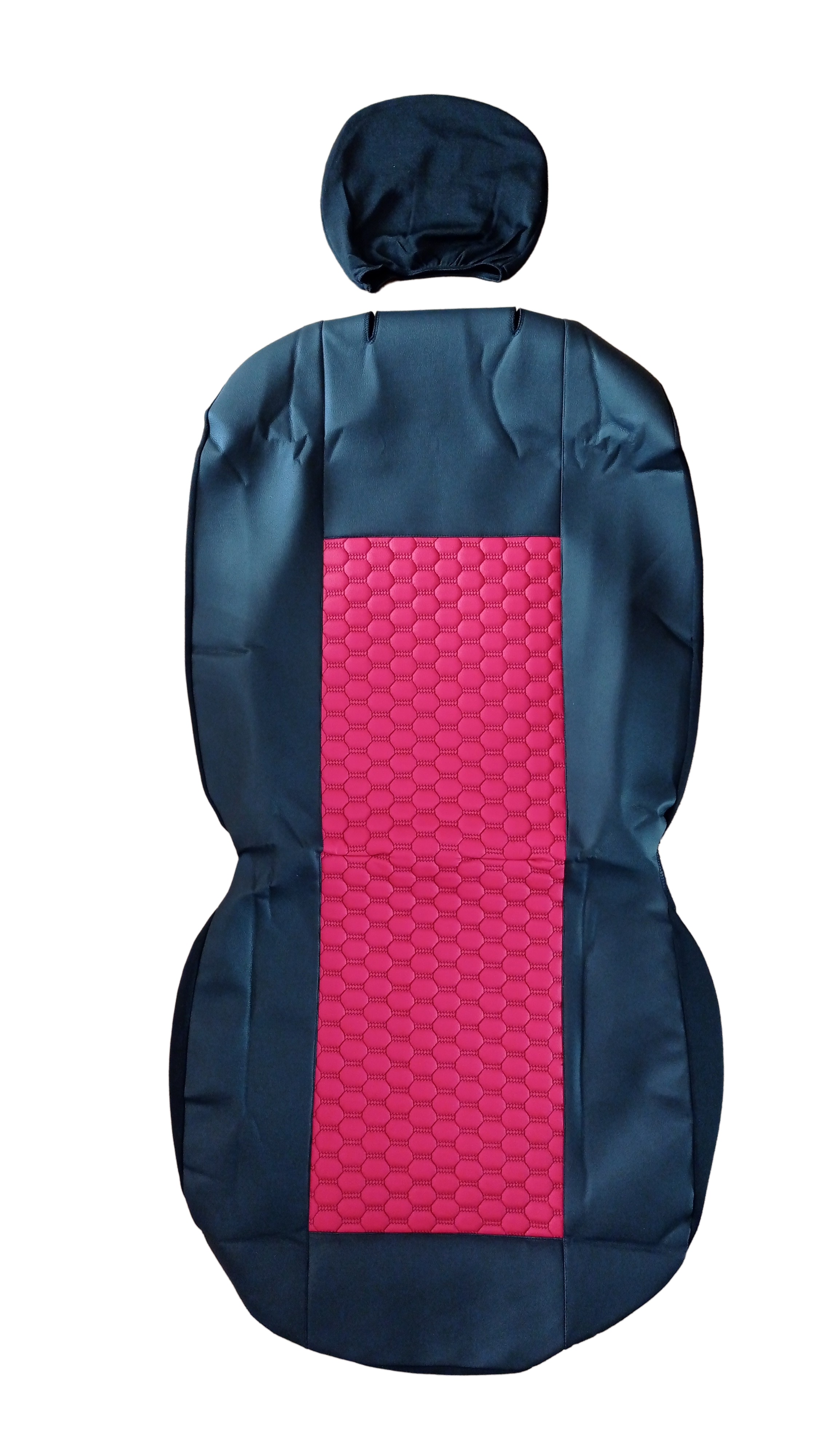 Seat Covers for MERCEDES SPRINTER W903 W906 Van Black Red Leather 