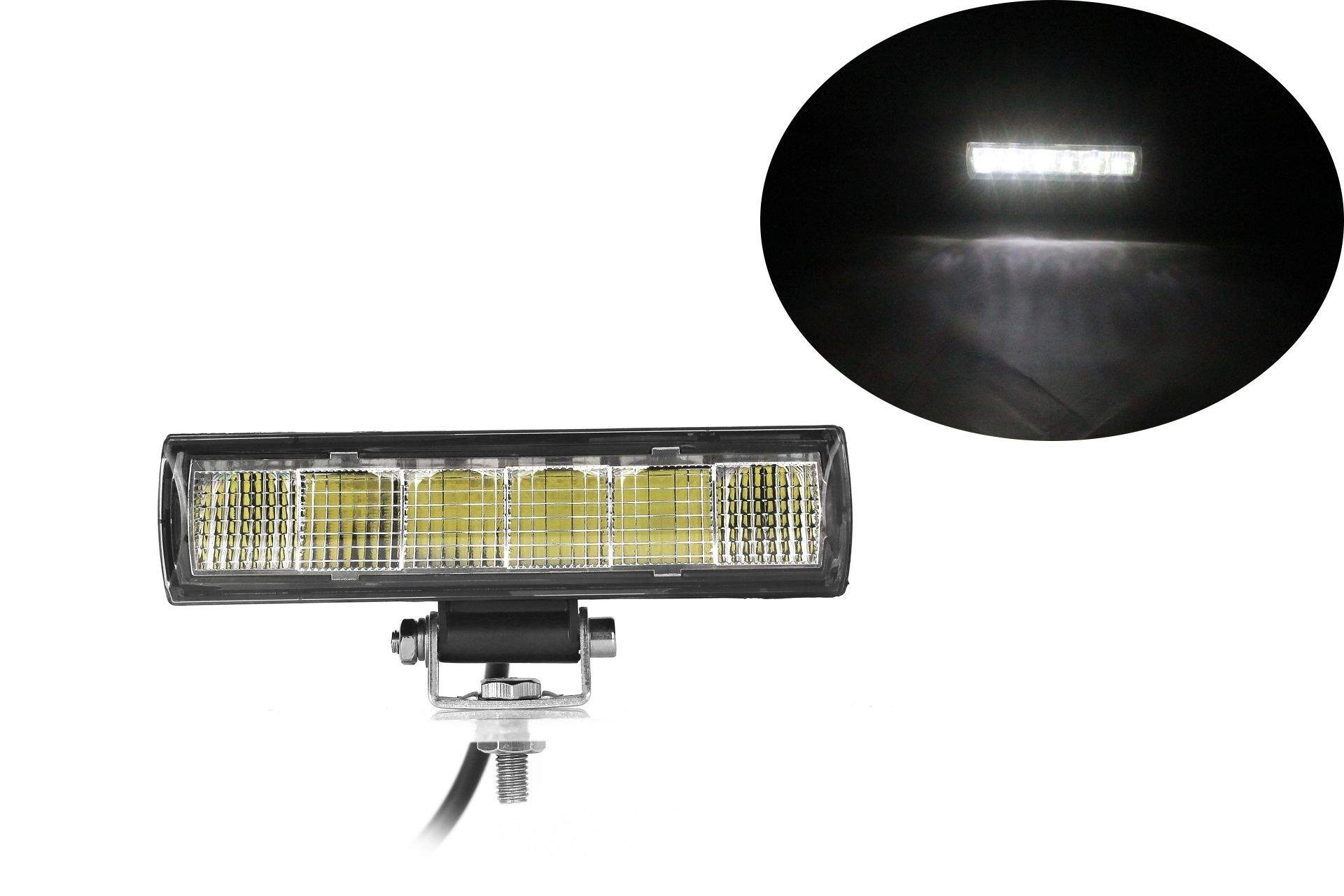 6 LED BAR 15.4cm 18W SPOT FLOOD Arbeitsscheinwerfer 10-30V Tagfahrleuchten Leuchten Auto PKW SUV 