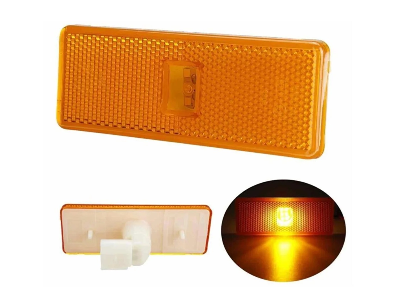 Mercedes Actros ,Atego ,Axor 1996+  Socket Side Marker Clearance lights Orange Reflector Left Rights E4