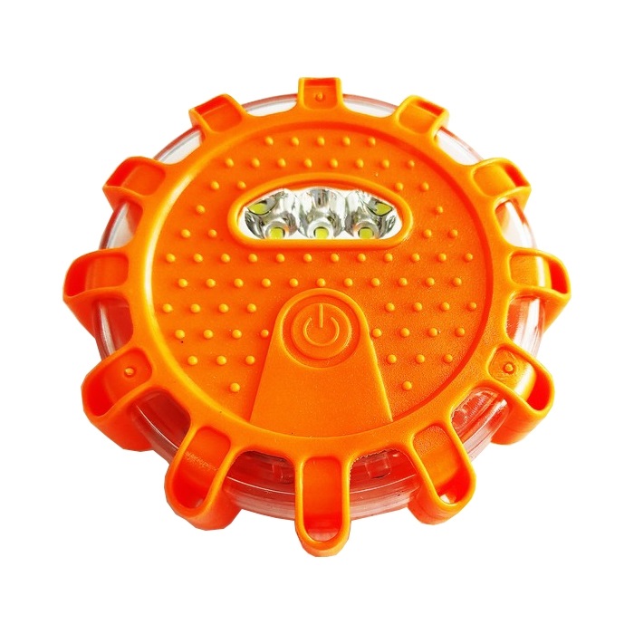 LED Luces Estroboscópica 100mm ámbar Magnetica Strobe Lampara 12V 24V