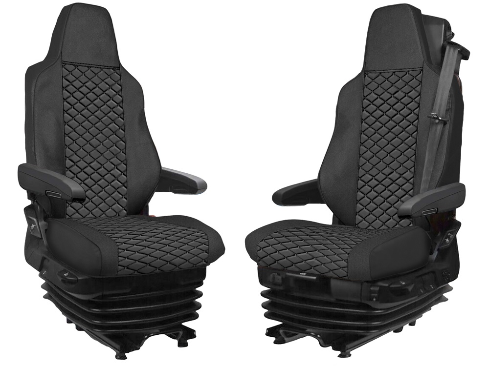 Huse pentru MAN TGX 2021+ Camioane Negru Piele 