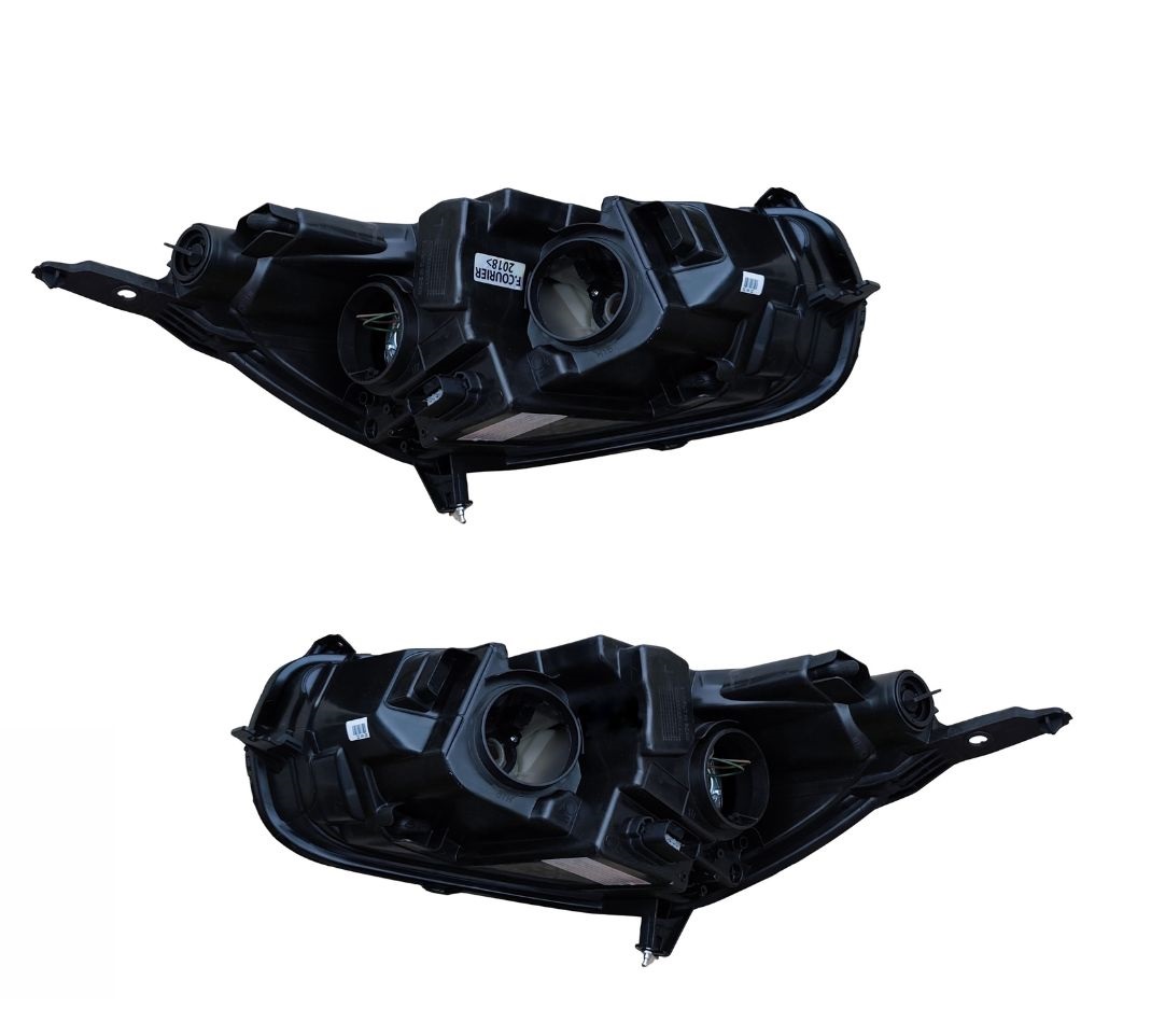 Set Ford Transit Courier 2018+ Negro Faro Luces Delantero Electrico con Motor Derecho Izquerda