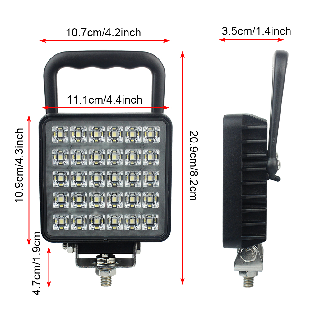 30 LED Feu Lampe de travail 12-30V 30W Flood/Spot Beam avec Poignée