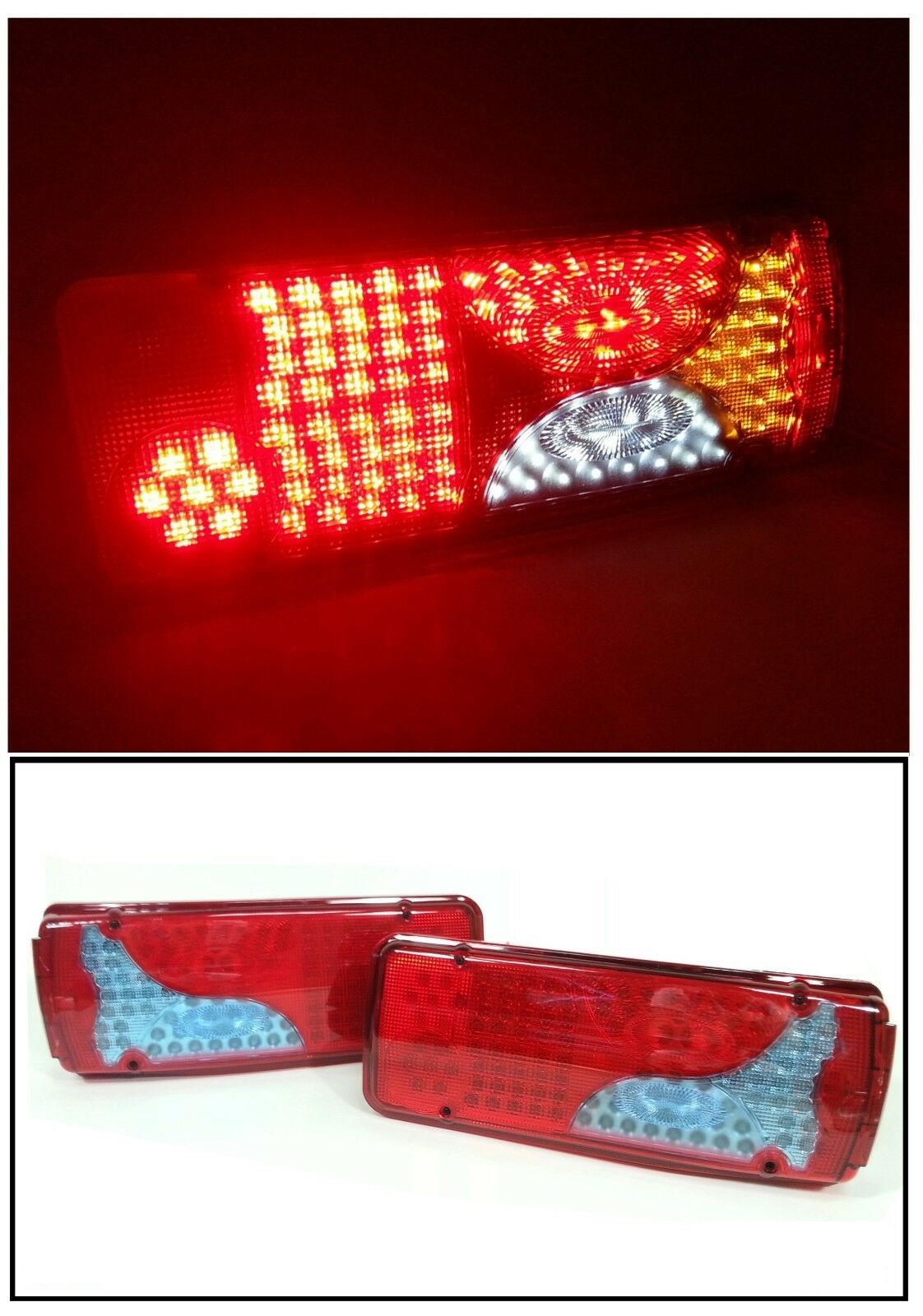2 x LED Lumina Lampa din spate pentru Mercedes Sprinter,Man,Scania,Vw Crafter 24V