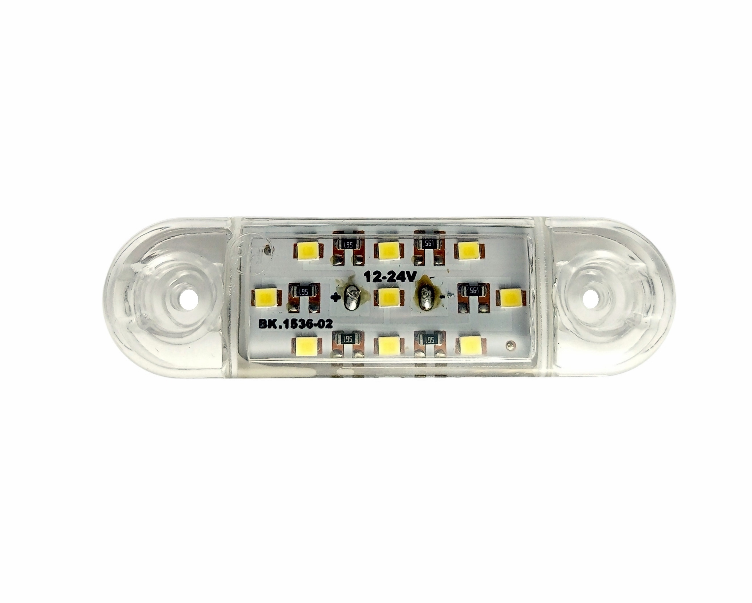 Led Markerings Lys Til Lastebil Tilhenger Campingvogn Hvit E9 12v 24v