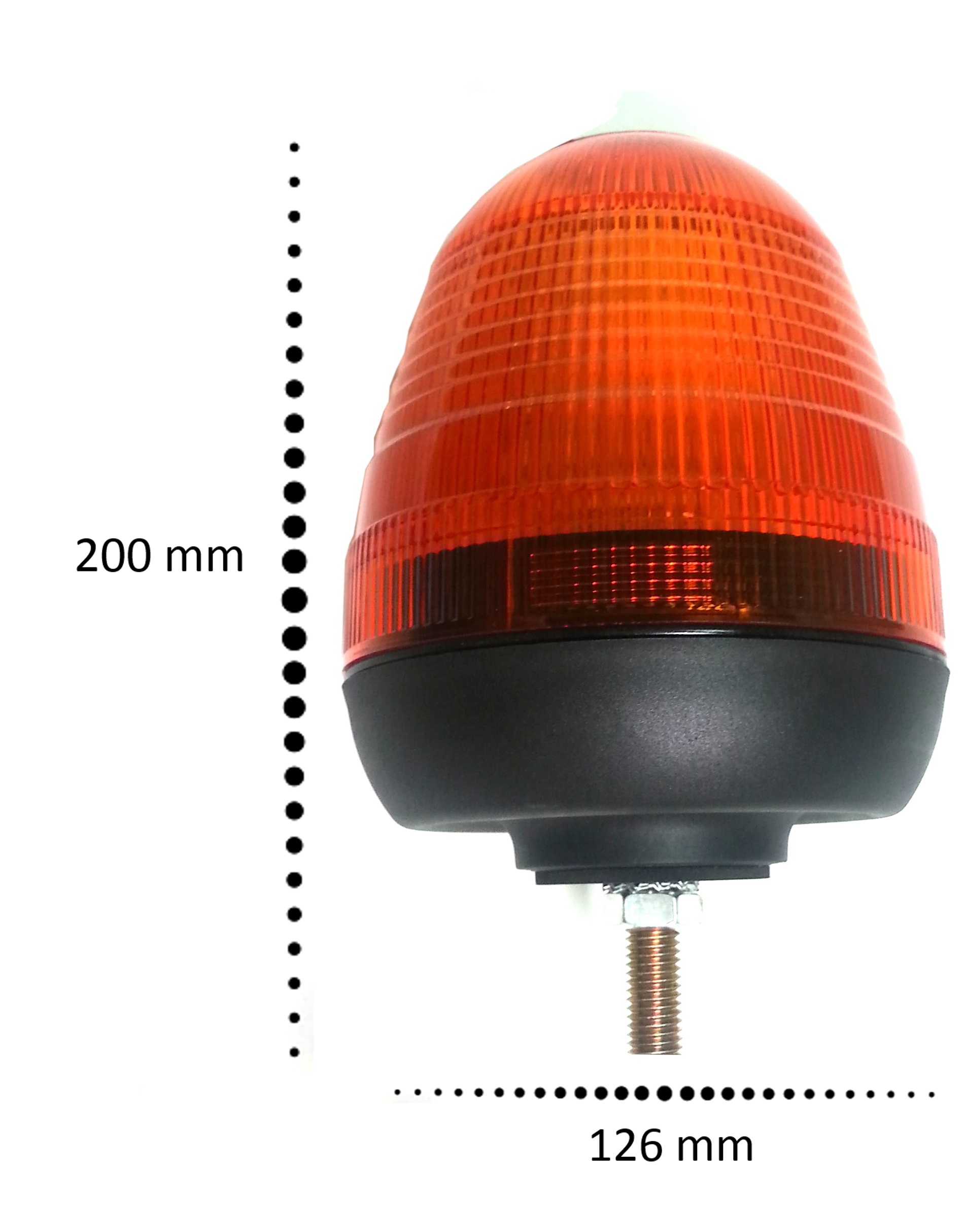 40 Led Advarsellys Blinklys Varsellys 126mm Rav 12V 24V