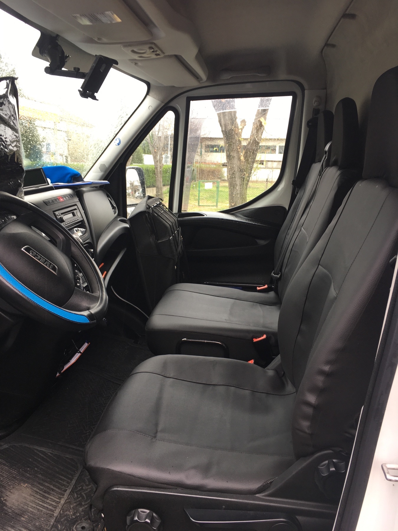 2+1 Seat covers for IVECO DAILY 2016+ Van Black Eco Leather