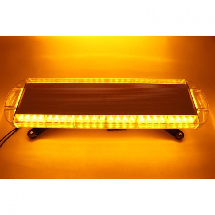 40 LED Varningsljus Strobe ljus 76cm Lampa Bärnsten 12V 24V