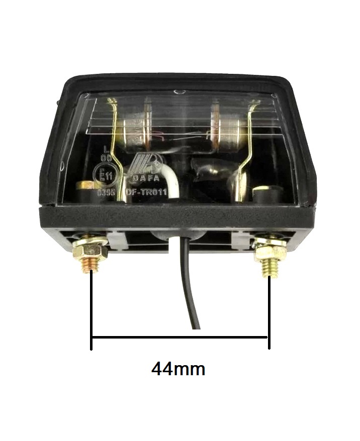 License Plate Lighting fot Truck Car Trailer Lorry Black 12V  E-mark E11 Bulb light