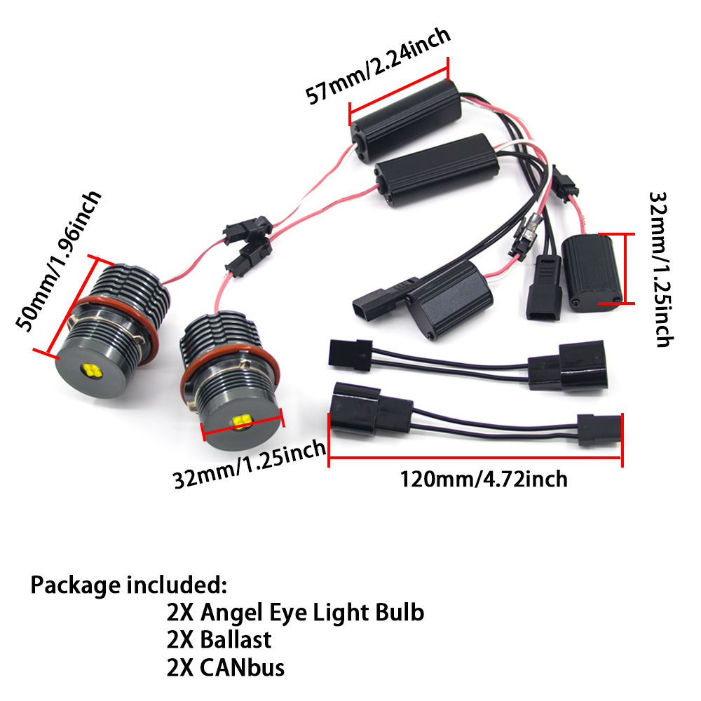 LED Angel Eyes marker 25W Yellow for E39 E53 E60 E61 E64