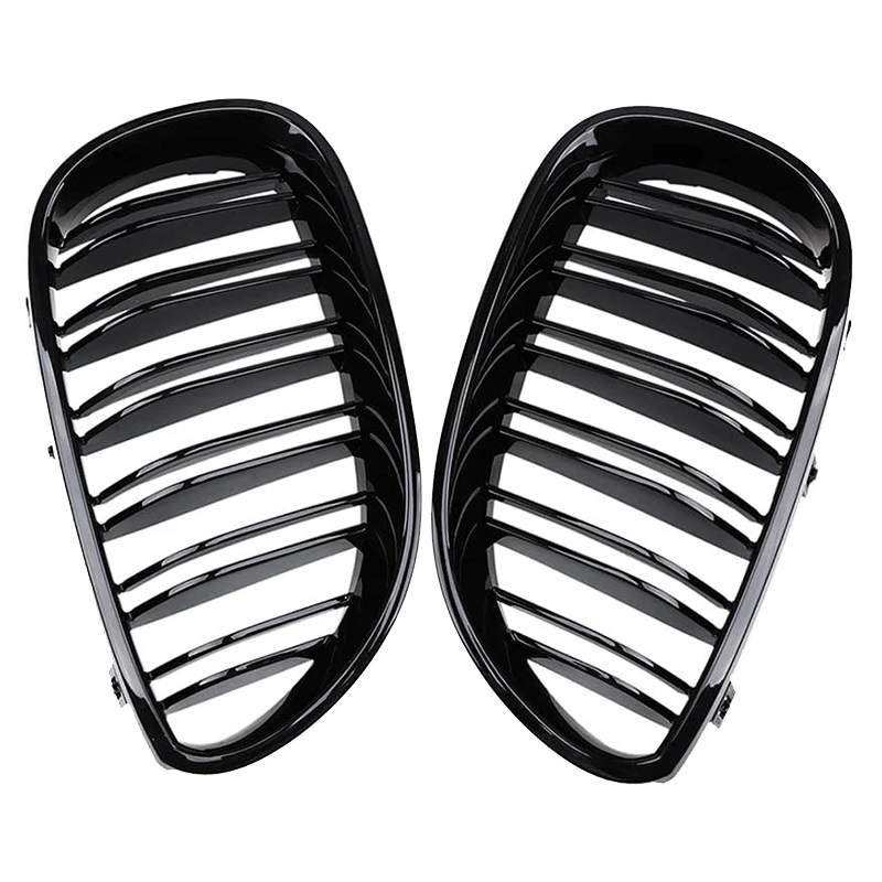 Grilles De Calandre pour BMW E60 E61 Sport Style Noir