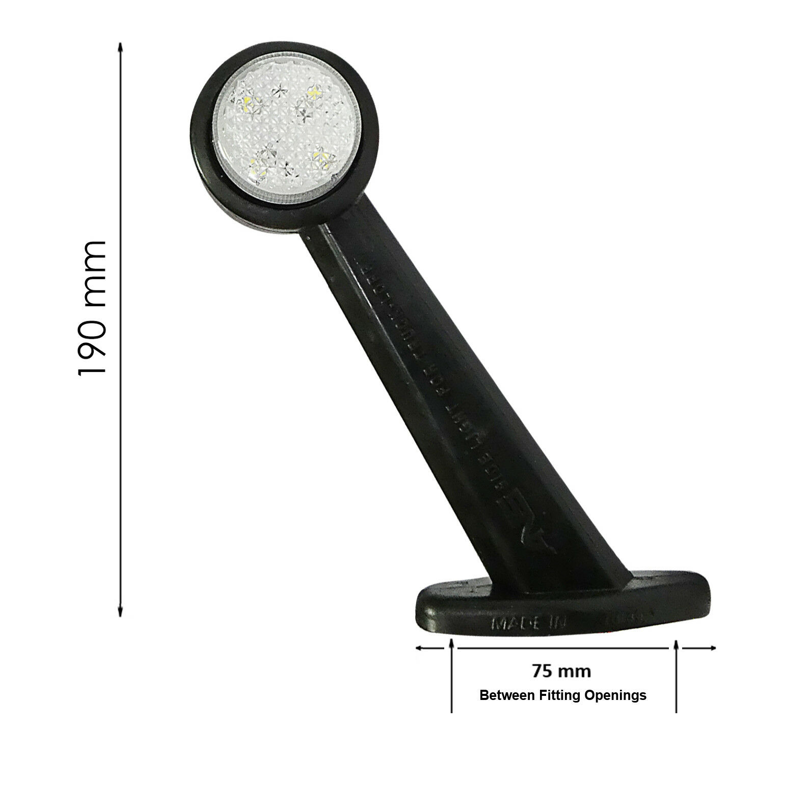 Led Position Side marker indicator Lights  Long 45 degree 12V 24V