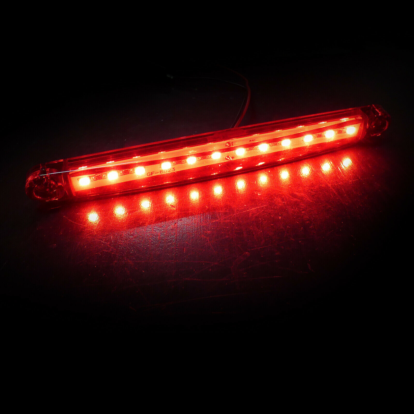 12 led Side Marker light Rear Trailer Truck Lorry  Red 12v 160mm
