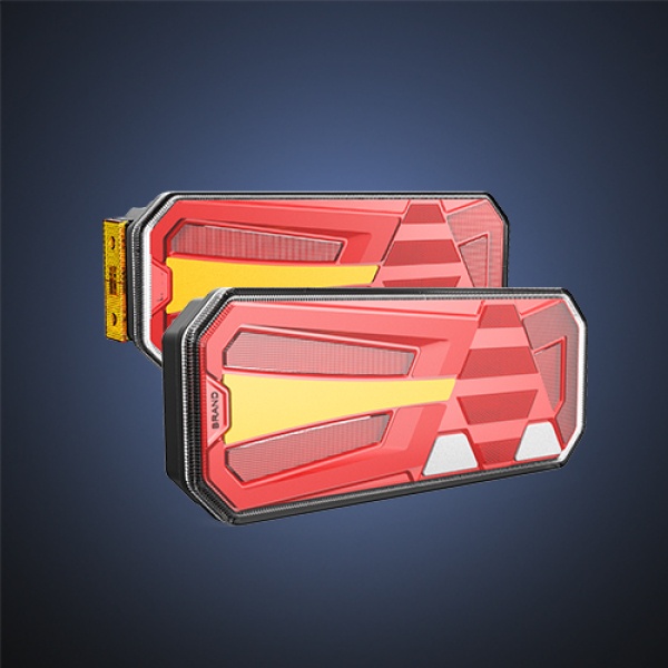 2 x LED Anhänger Pkw Lkw Dynamic Blinker Rückleuchten 350mm 12V 24V E9