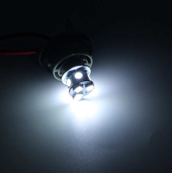 LED 22 SMD P21W BAU15S 12V Canbus Lampa Becuri Lumini Alb