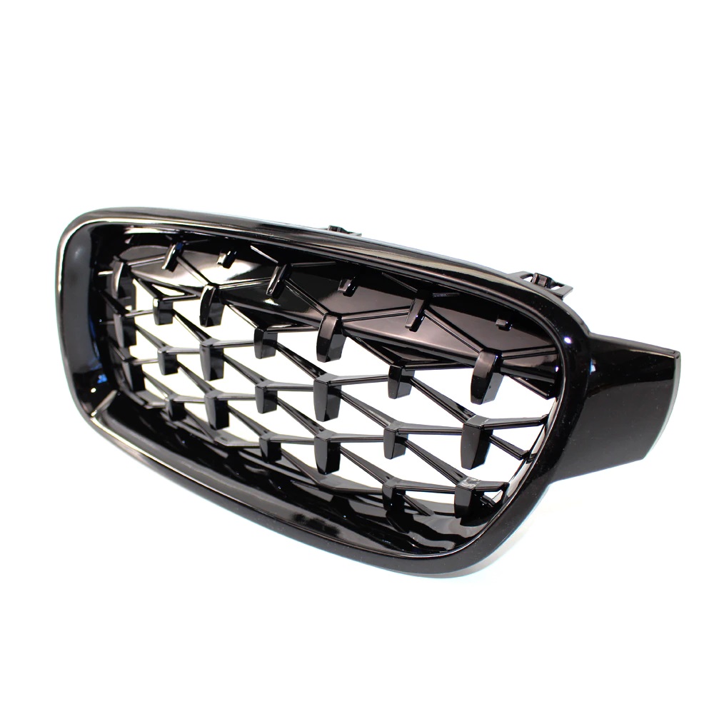 Front Grills for BMW F30 F31 F35 Diamond Style Gloss Black