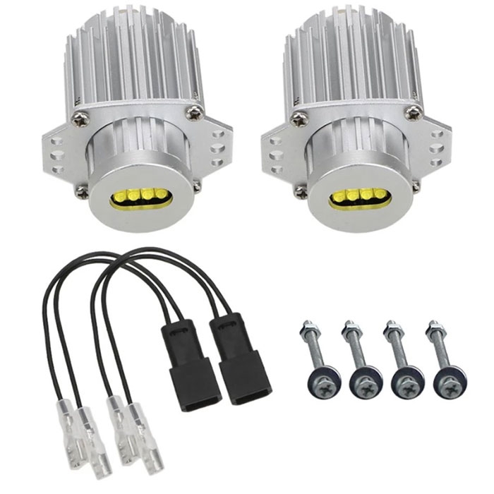 2 x BMW E90 E91 marqueur LED Angel Eyes 40W Blanc Phares 2005-2009