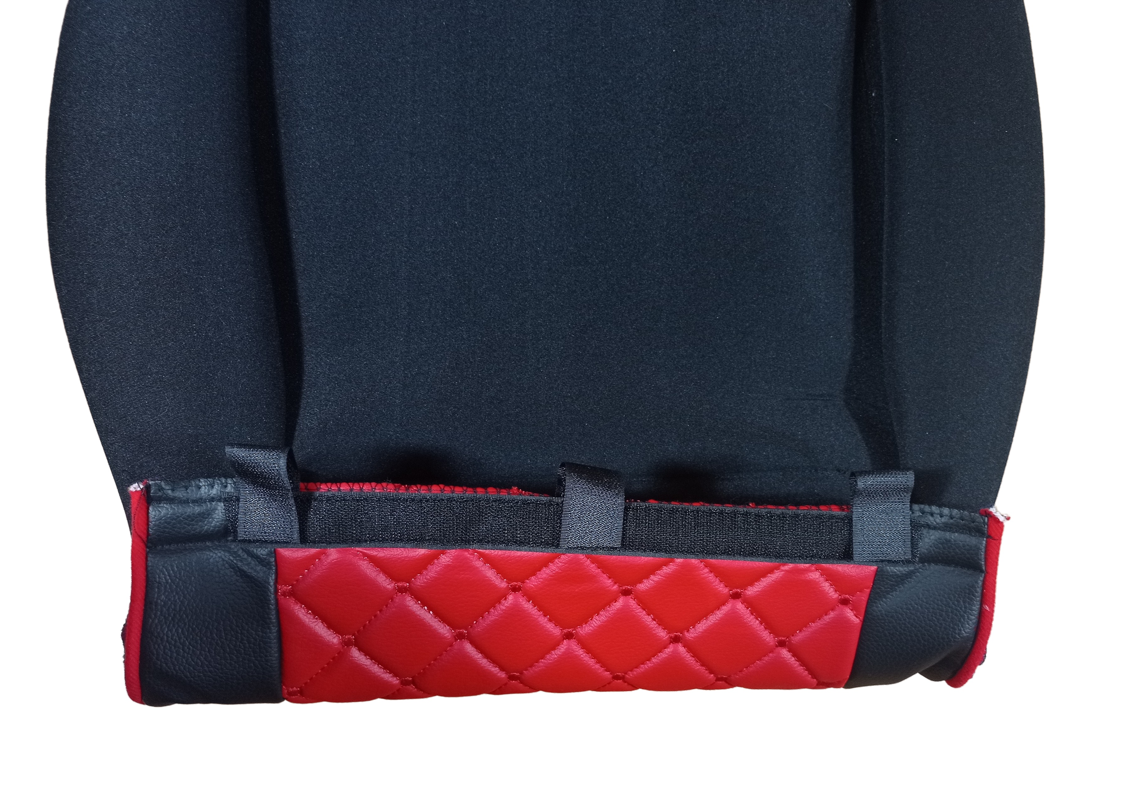 Sitzbezüge Schonbezüge für Volvo FH EURO 5 2006-2015 LKW Schwarz Rot Leder