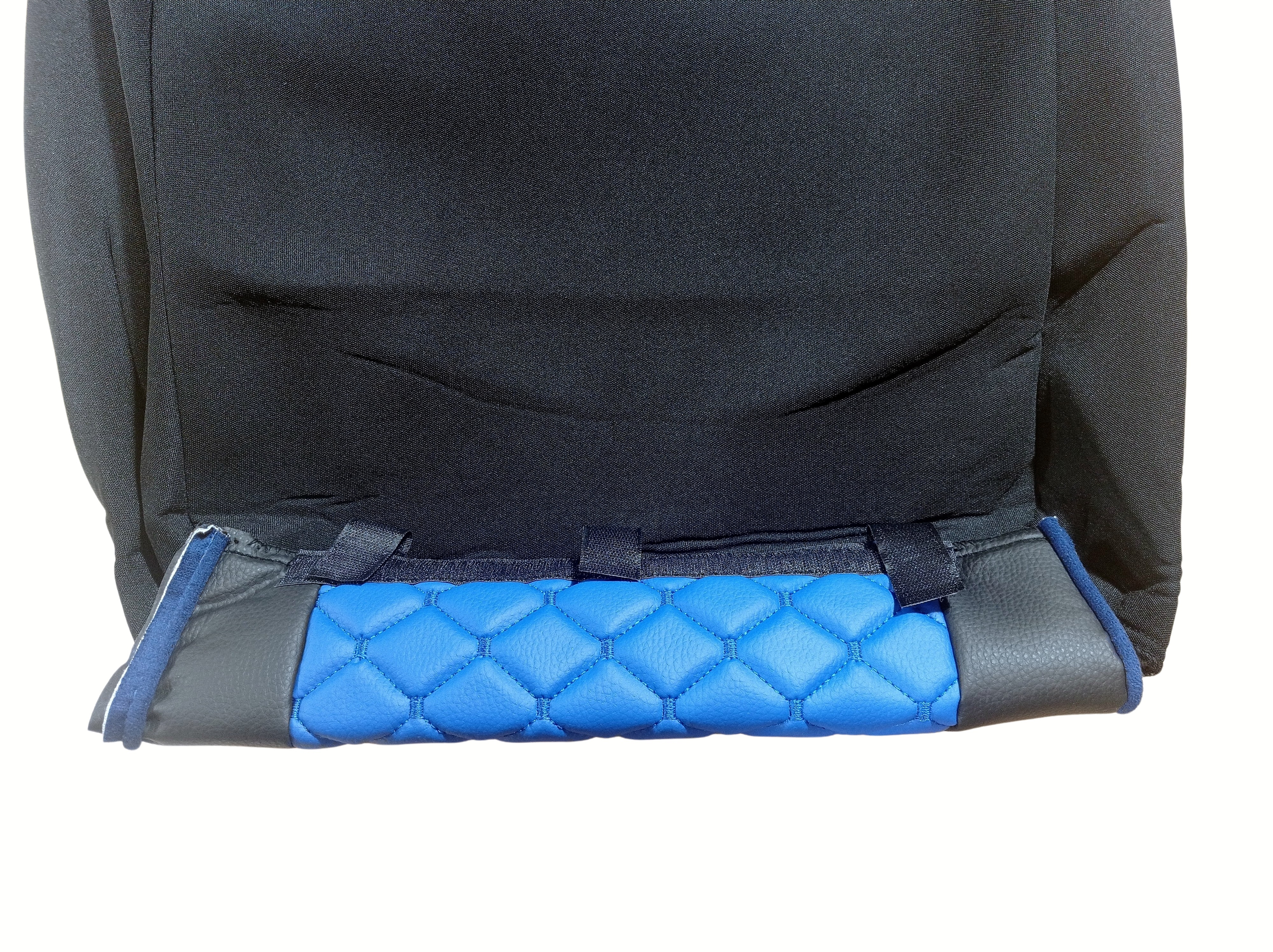 Seat covers for Volvo FH 2016-2020 EURO 6 Truck Black Blue Leather