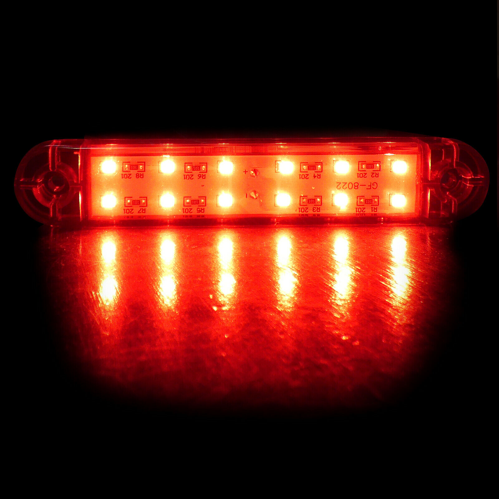 12 LED Side Marker light Indicator Trailer Truck Caravan Red 12v 24v