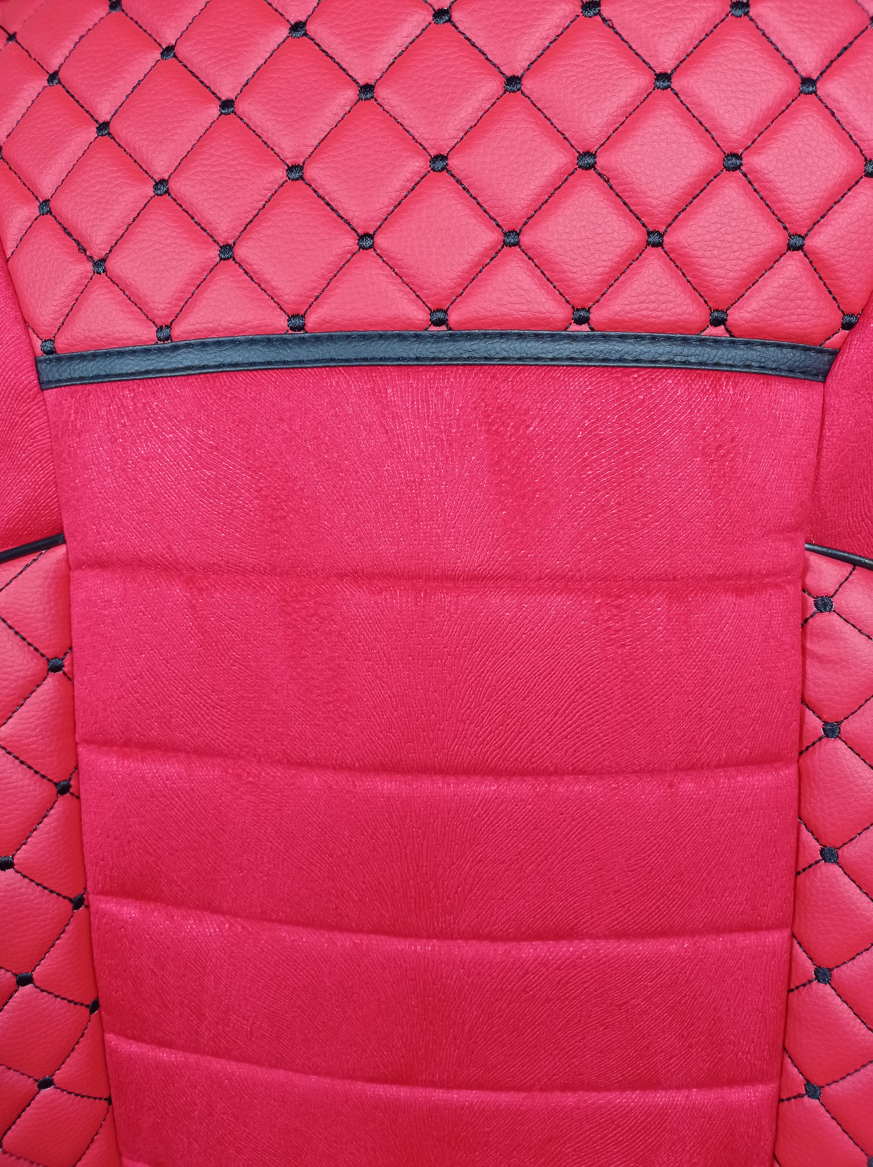 2 x Couvre Housses de Siege pour Mercedes Actros MP4 EURO 6 2015-2021 Camions Rouge Cuir Textile LHD RHD