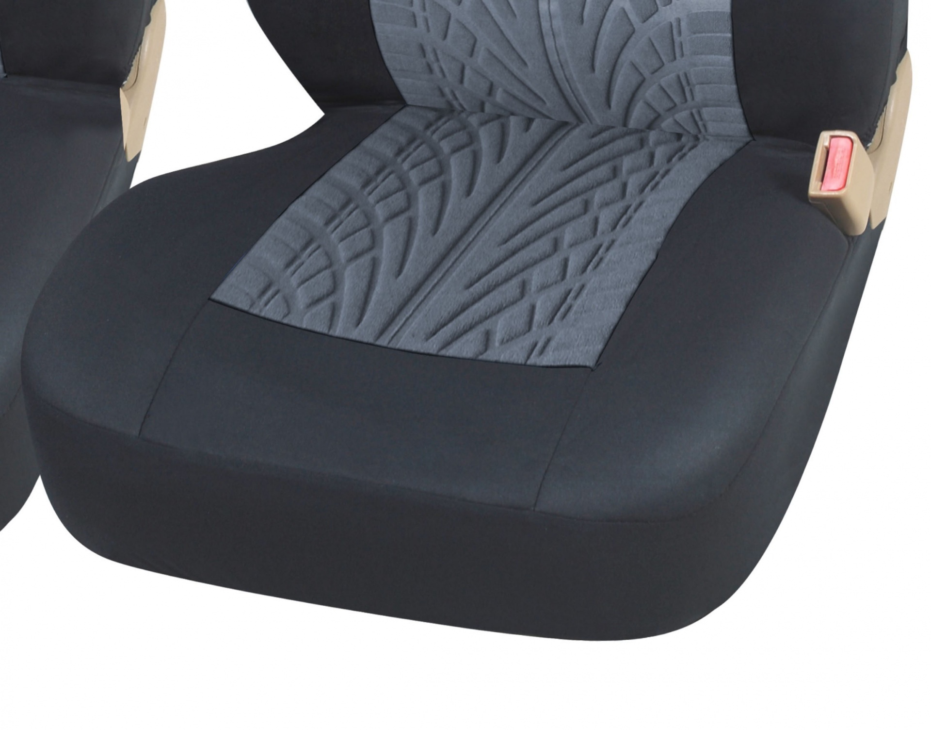 2+1 Universel Housses Couvre de Siege VAN BUS Camping-car Noir Gris Textile