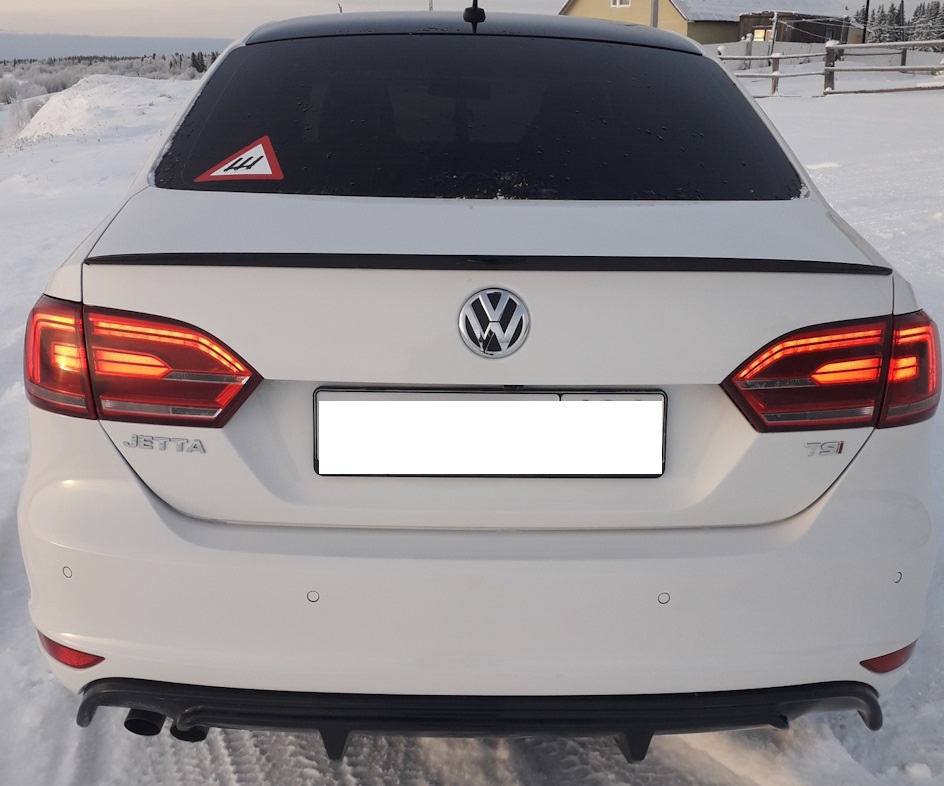 Heckspoiler Lippe Spoiler für VW JETTA A6 2010-2017 Schwarz Glanz Sport Kofferraum