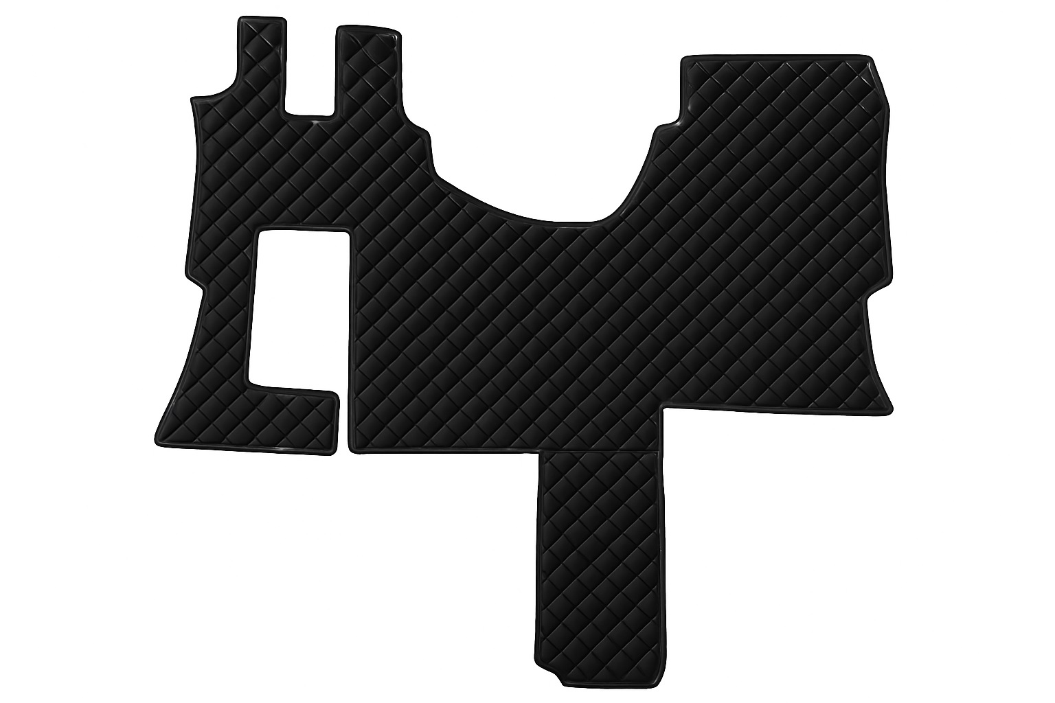 Mercedes Actros MP4 or MP5 SOLOSTAR or Salonka Cab 2011+ Leather Black Floor Mats Truck Lorry 