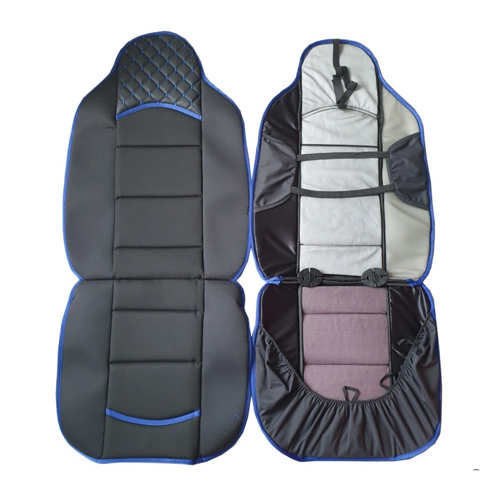 2 x Huse pentru masini Universal Negru Albastru Piele Textil