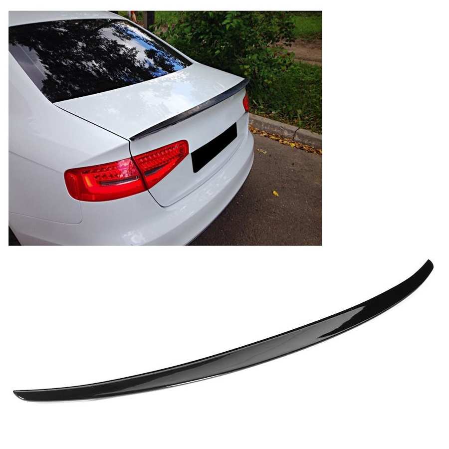 Aleron Spoiler para AUDI A3 2013-2019 Trasero Labial Tronco Ala Negro Lustroso Glanz