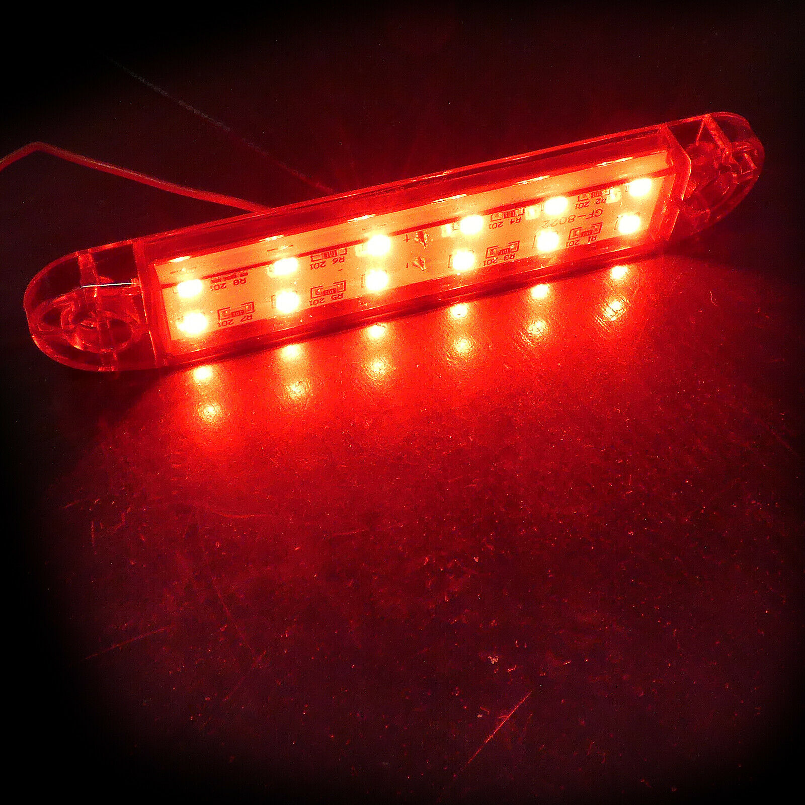 12 LED Side Marker light Indicator Trailer Truck Caravan Red 12v 24v