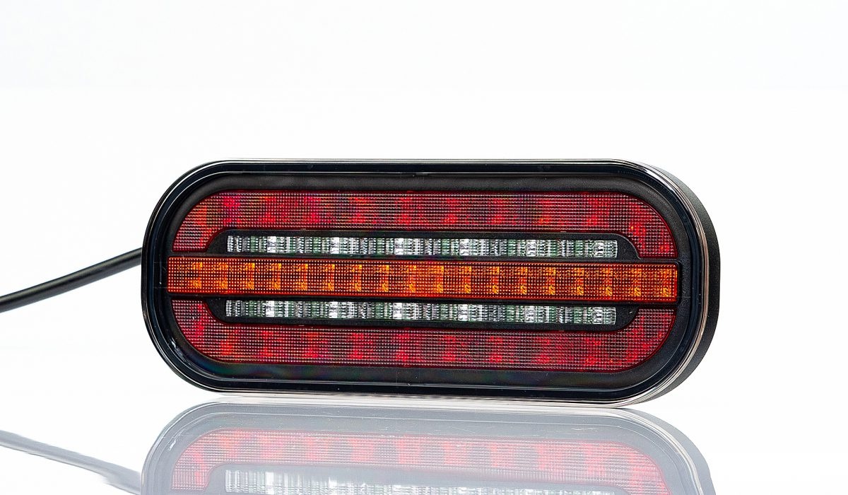 2 x LED Dynamic Indikator Baklampa Tilhenger lastebil 12v 24v