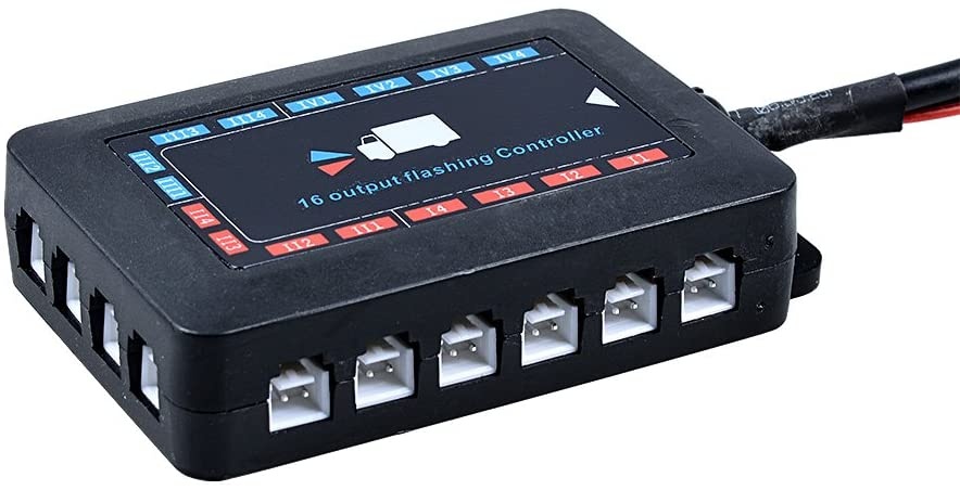 16 x 2 Led Feu de Pénétration ,voiture d'urgence, stroboscopique ambre 12V 