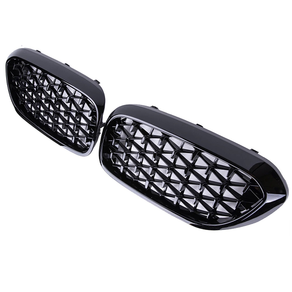 Grilles De Calandre pour BMW G30 G31 G38 2017-2020 diamond Style Noir