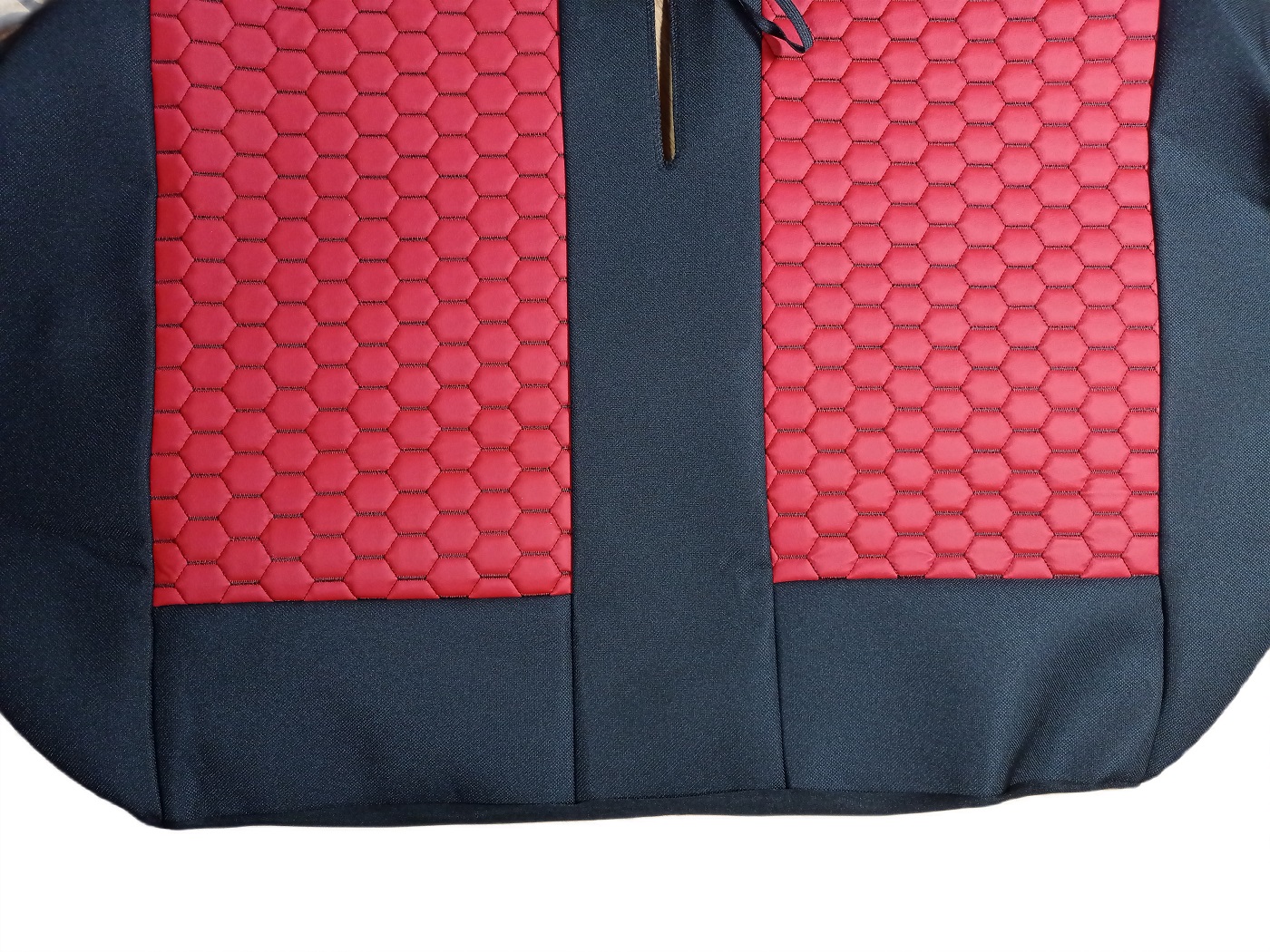 Seat covers for IVECO DAILY Van Black Red Leather