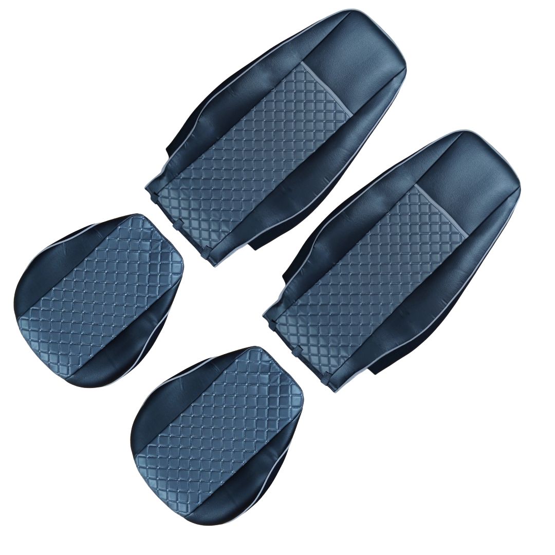 Cubre Asientos para Volvo FH EURO 5 2006-2015 Camiones Negro Gris Cueros LHD RHD