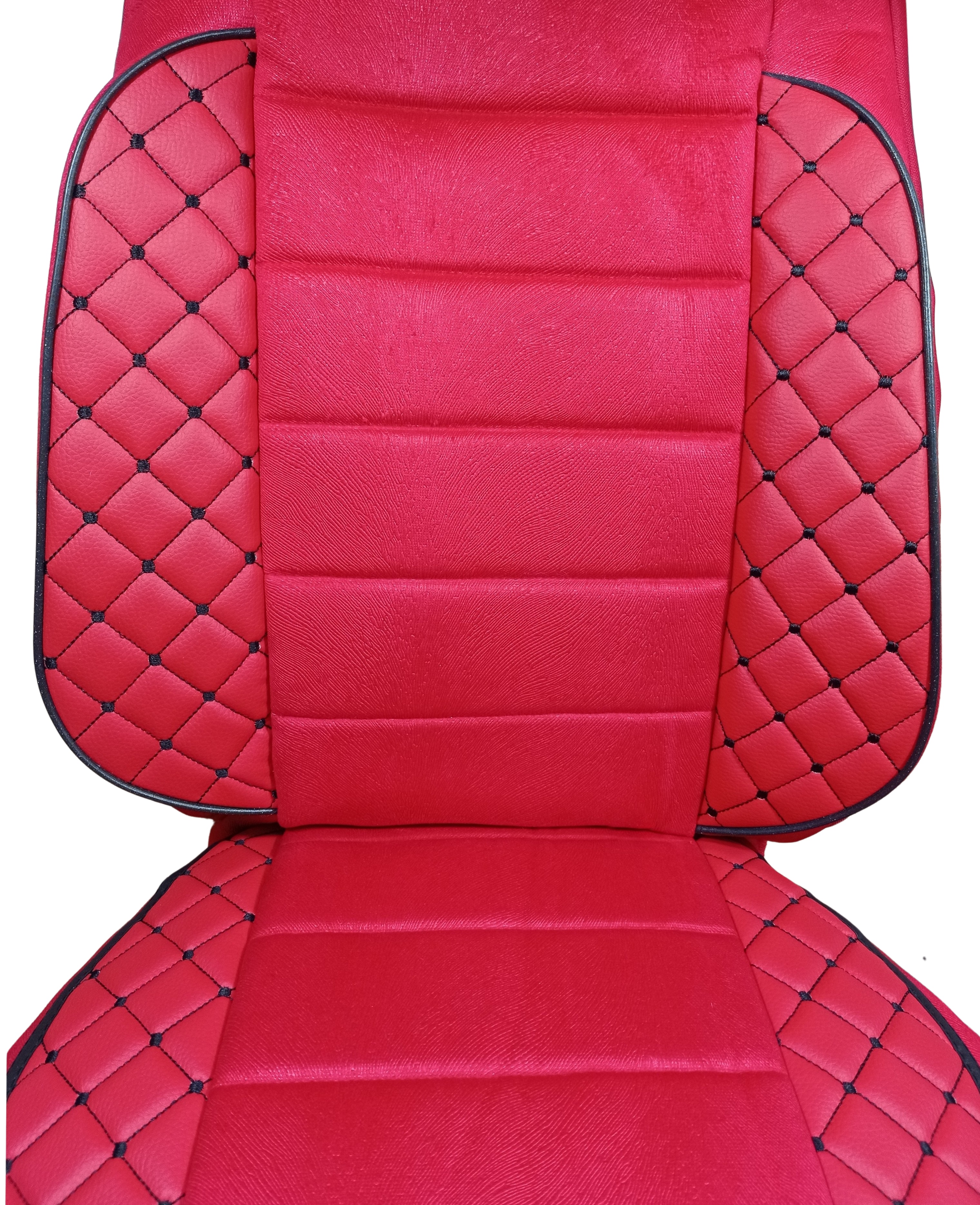 Cubre Fundas Asientos para Volvo FH 2014-2020 EURO 6 Camiones Rojo Cueros LHD RHD