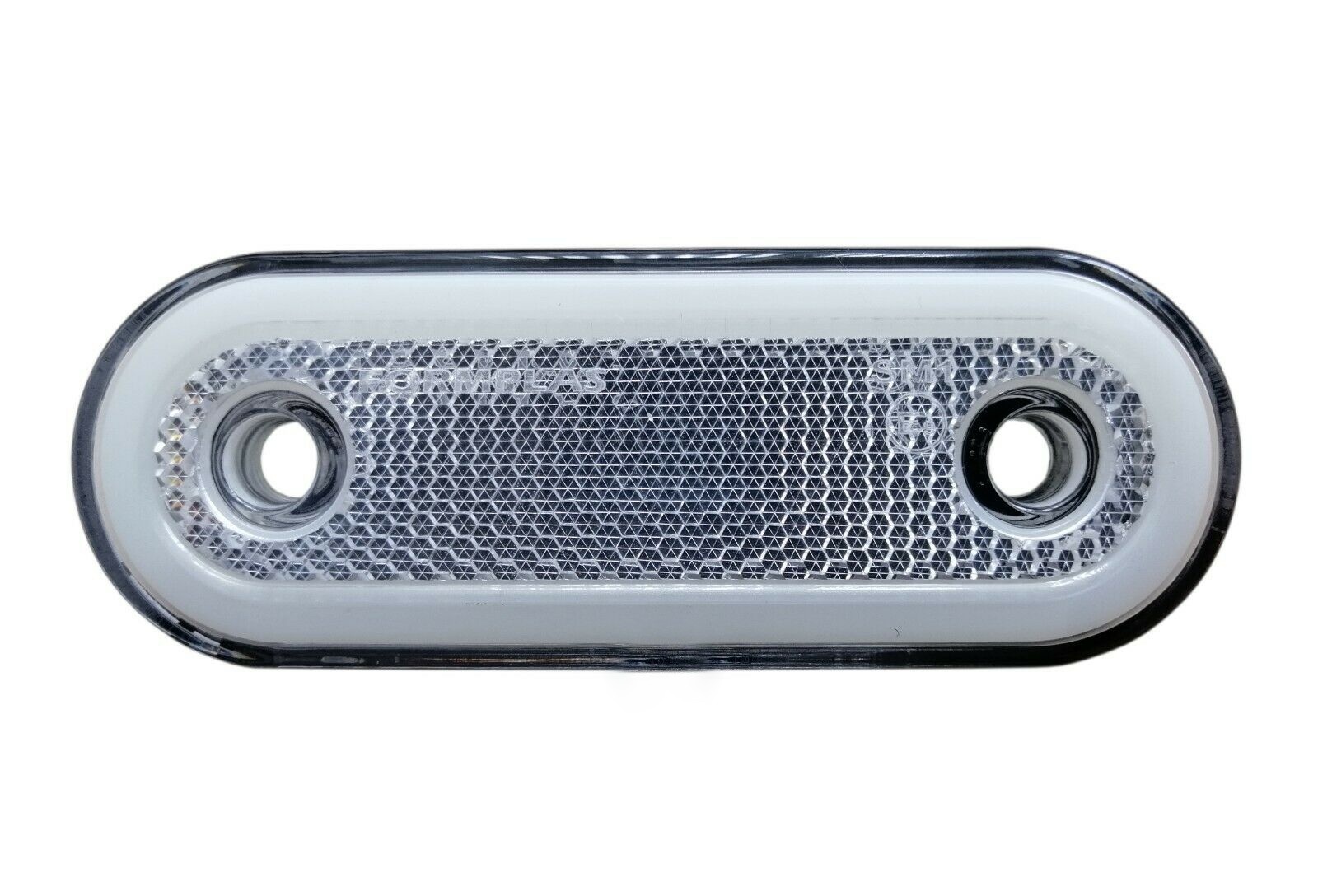 LED Neon Sidomarkeringsljus Husvagn Vit E9 12V 24V