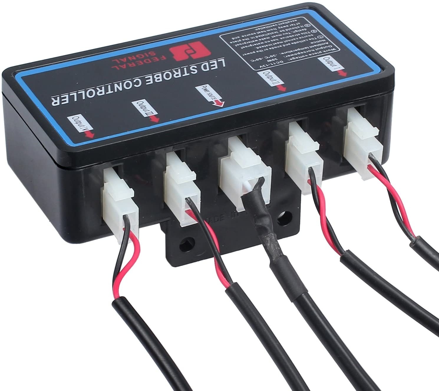 8 x 2 Led 12v Lumină Stroboscopică de Avertizare 20 Moduri Galben