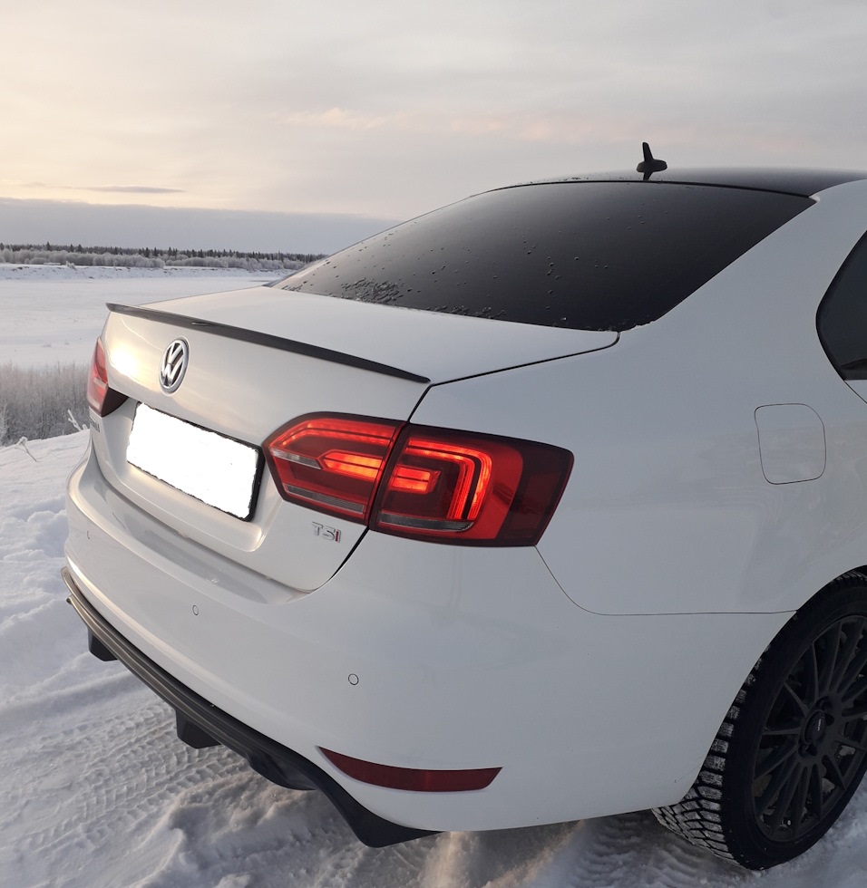 Aleron Spoiler para VW JETTA A6 2010-2017 Trasero Labial Tronco Ala Negro Lustroso Glanz