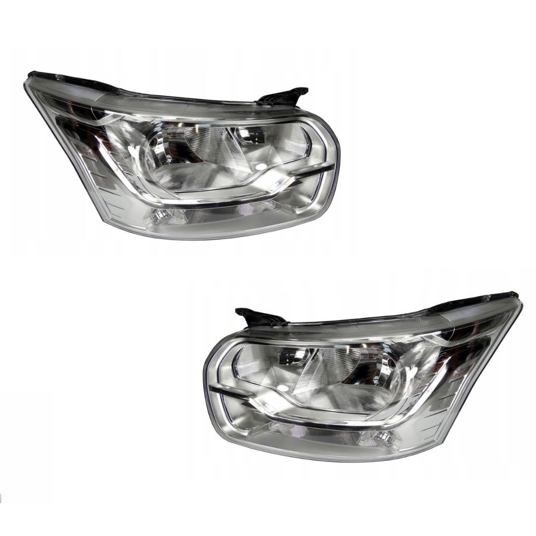 2 x Ford Transit 2014+ V363 Faro Luces Delantero Derecho Izquerda Electrico con Motor