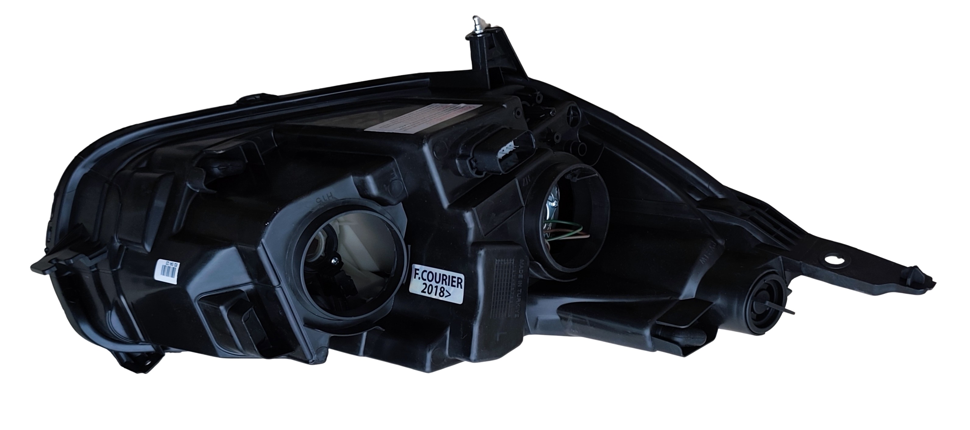 Gauche Ford Transit Courier 2018+ Noir Phares Feux Lampe Avant Electrique avec Moteur 