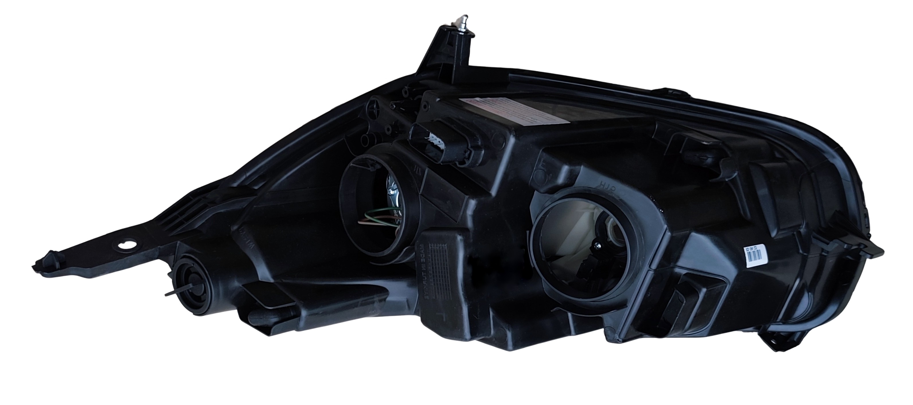 Höger Ford Transit Courier 2018+ Svart Strålkastare Framljus Elektrisk med Motor Lampa