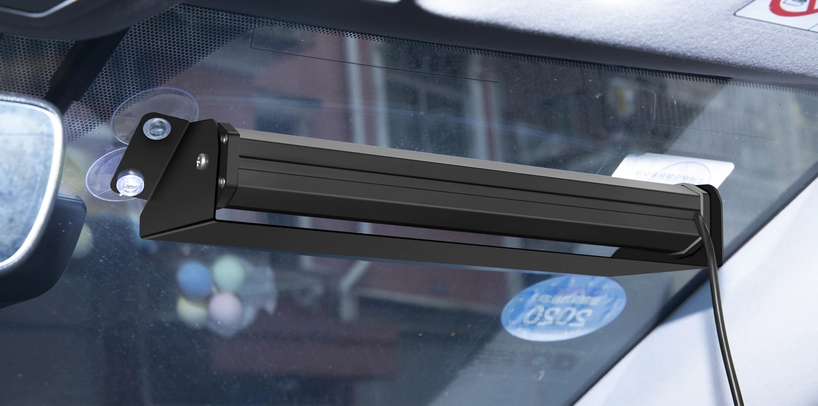 40w COB LED BAR Varningsljus Strobe ljus Bärnsten med Stativ 12/30V