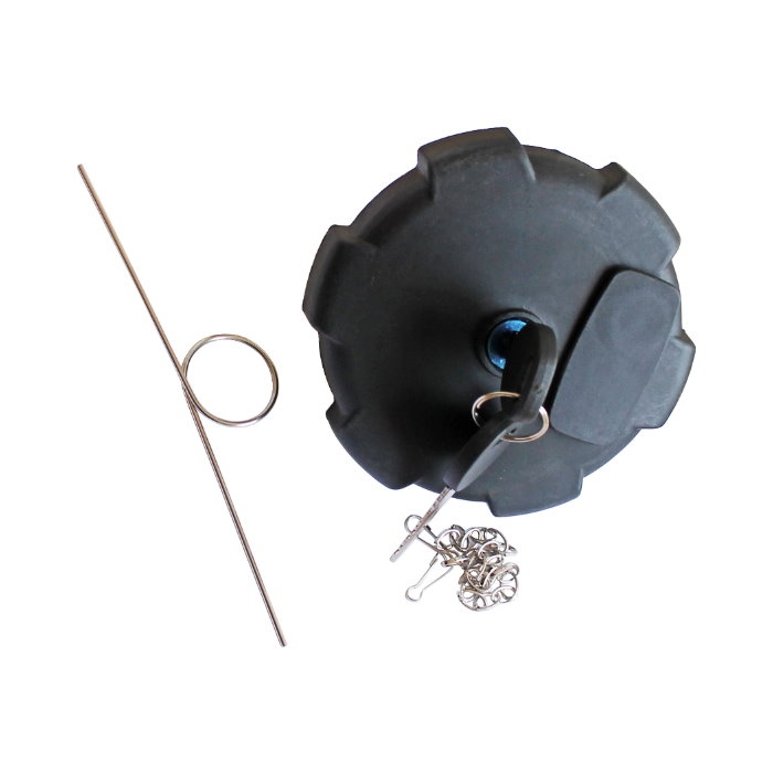 Capac rezervor cu 2 chei, negru, camion cu blocar 76mm