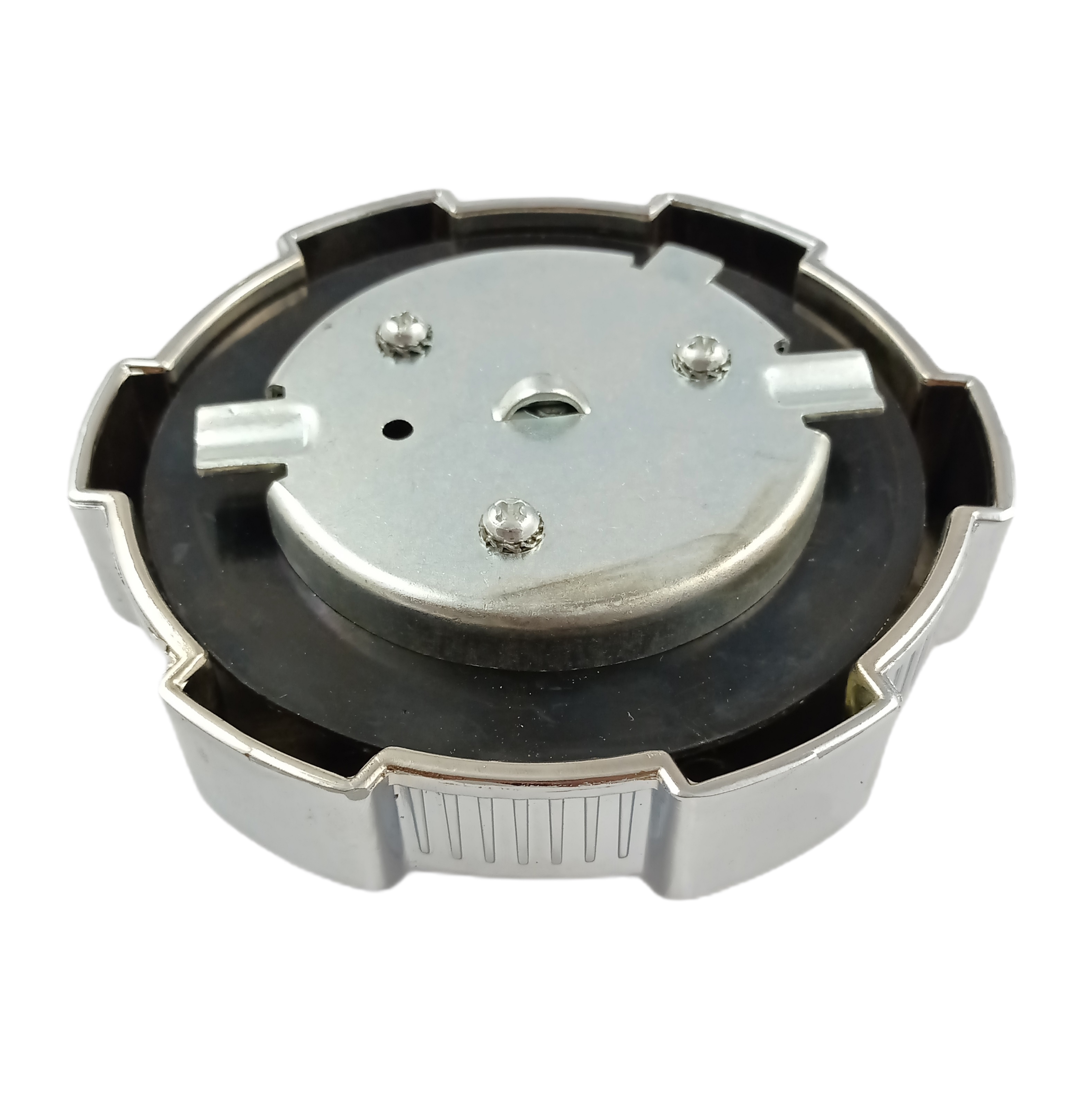 Tankdeckel mit 2 Schlüssel Verchromt Verriegelung Lkw 125/75mm