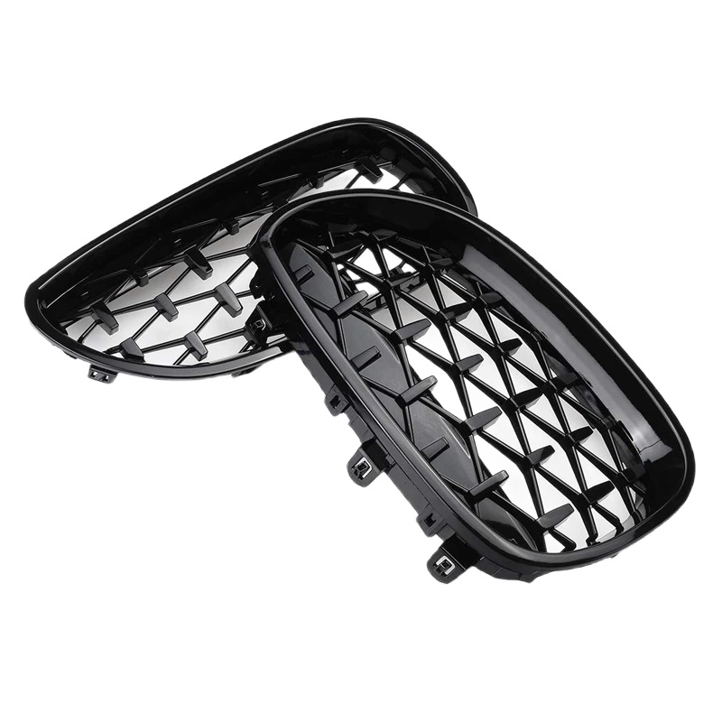 Grilles De Calandre pour BMW E60 E61 diamond Style Noir