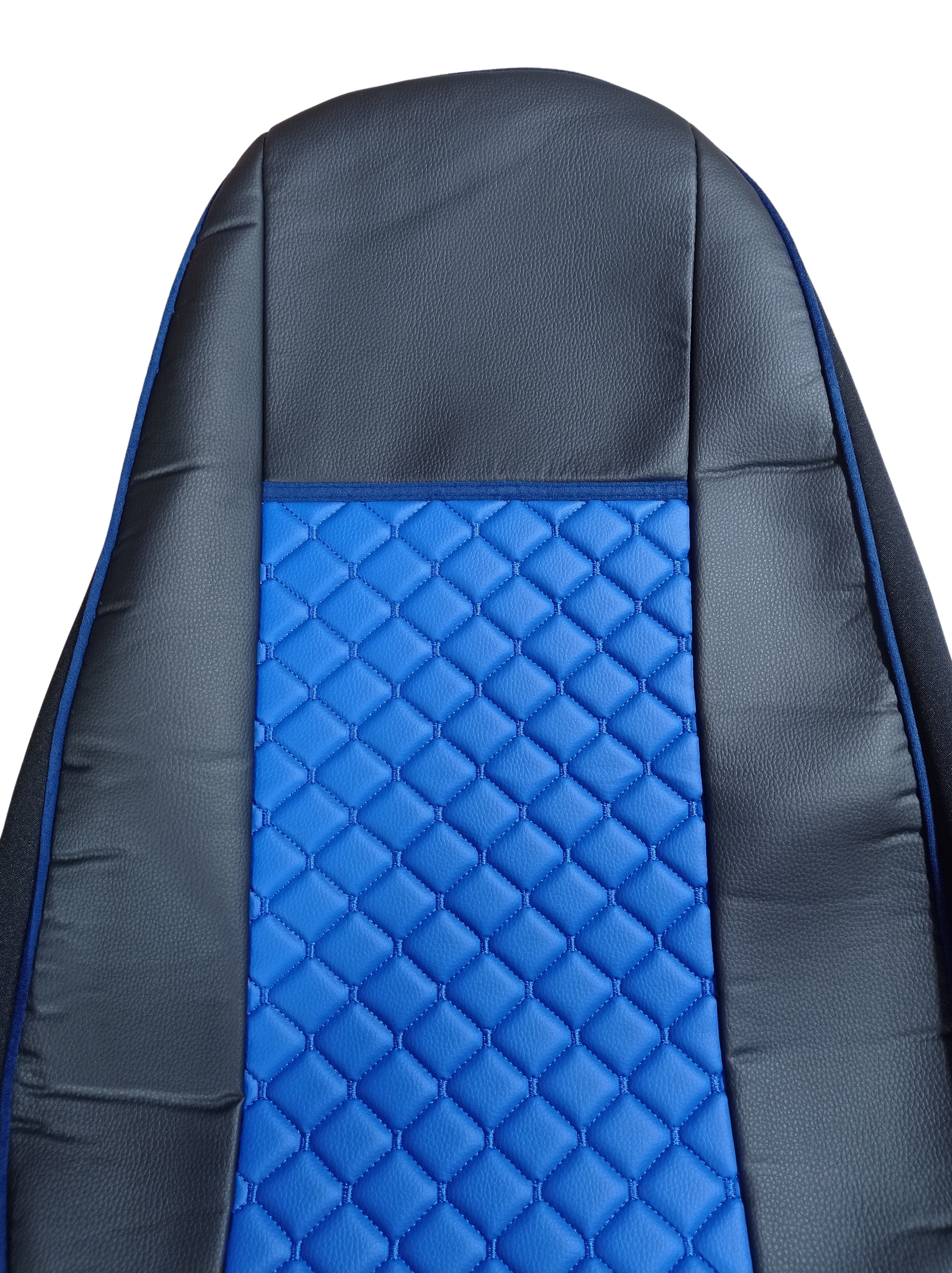 Cubre Asientos para Volvo FH 2016-2020 EURO 6 Camiones Negro Azul Cueros